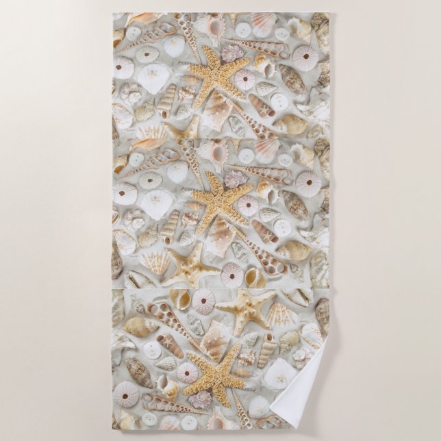 Toalha De Praia Summer Shells Beach Towel (Frente)