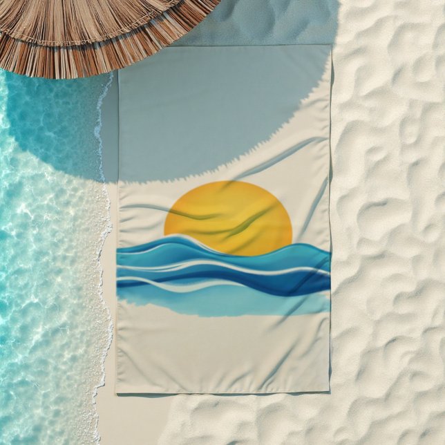Toalha De Praia Sun & Surf Wave (Unfurl relaxation. Our luxurious Sun & Surf beach towel is your spot in paradise.)