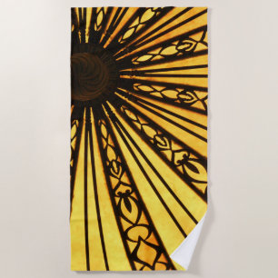 Toalha De Praia Sunburst Amarelo