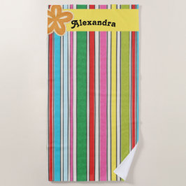 Toalha De Praia Sunny Beach Stripes