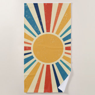 Toalha De Praia Sunrise Vintage Sun Summer Piscina