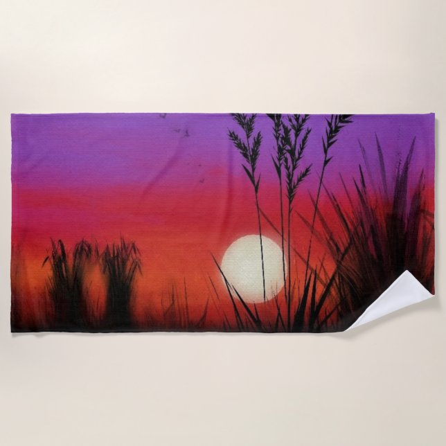 Toalha De Praia Sunset Beach Towel (Frente)