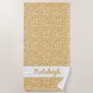 Toalha De Praia Sunset Ditzy Floral
