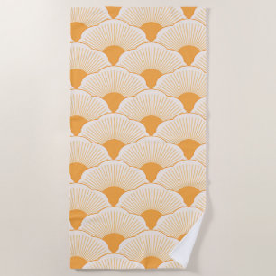 Toalha De Praia Sunset, laranja tonal, textura concreta