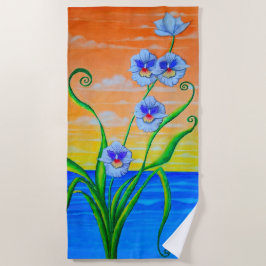 Toalha De Praia Sunset Orquídeo