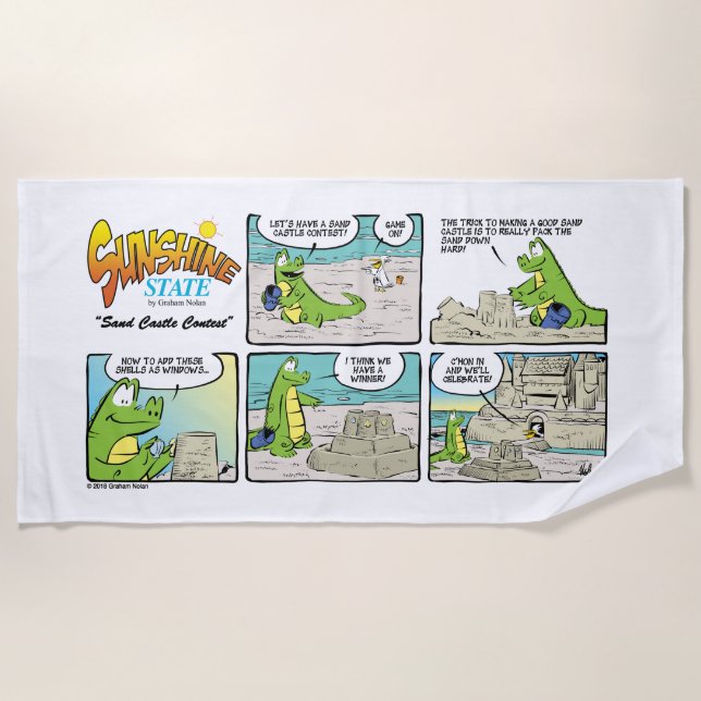 Toalha De Praia Sunshine State Beach Towel: Diversão ao sol (Frente)