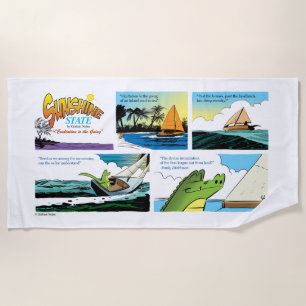 Toalha De Praia Sunshine State Beach Towel: Poesia da Praia