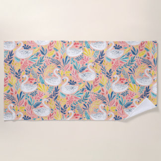 Toalha De Praia Suores brancos a rosa pálido