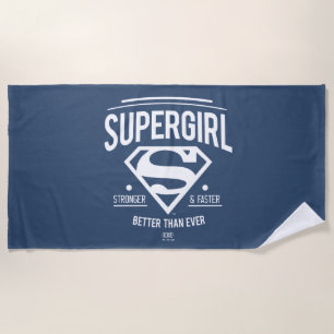 Toalha De Praia Supergirl Better Than Ever Retro Graphic
