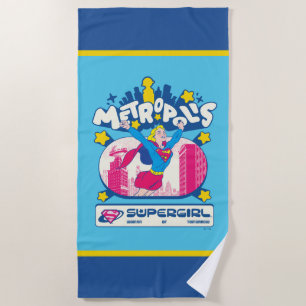 Toalha De Praia Supergirl Super Pop Mulher do Amanhã