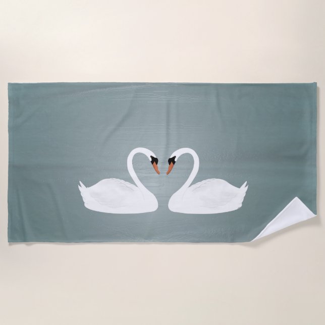 Toalha De Praia Swans Beach Towel (Frente)