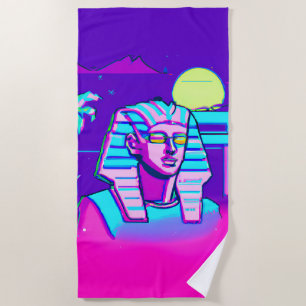 Toalha De Praia Synthwave Pharaoh