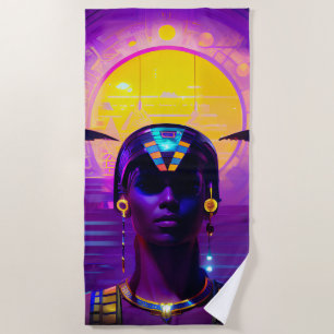 Toalha De Praia Synthwave Pharaoh