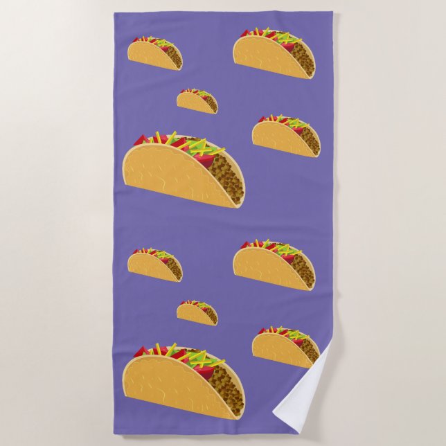 Toalha De Praia Taco Terça-Design - Beach Towel (Frente)