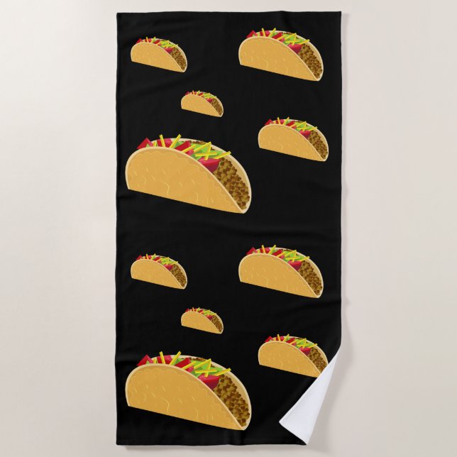 Toalha De Praia Taco Terça-Design - Beach Towel (Frente)