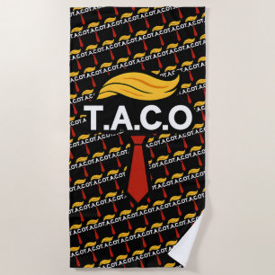 Toalha De Praia Taco Trump Sempre Fala Frangos