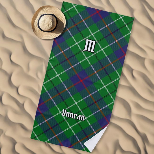 Toalha De Praia Tartan do Clã Duncan (Criador carregado)