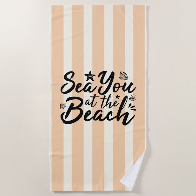 Toalha De Praia Te Amar Na Praia (Frente)