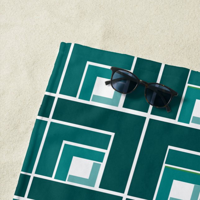 Toalha De Praia Teal Topsy Turvy (In Situ)