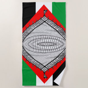 Toalha De Praia Tecido Tradicional do Keffiyeh Scarf Palestino