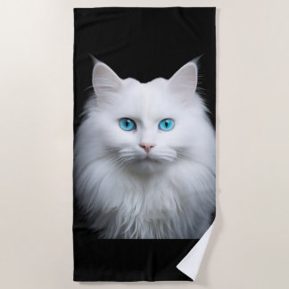 Toalha De Praia Telo Mare Gatto Bianco 