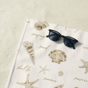 Toalha De Praia Texto divertido do Starfish Sandstone ID918
