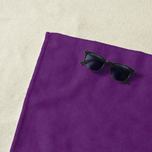 Toalha De Praia Textura de Denim Roxo,