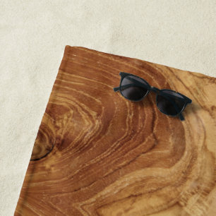 Toalha De Praia Textura de Madeira de Teca Rústica em Madeira Foto