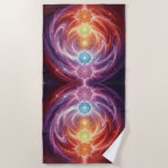 Toalha De Praia The 7 Chakras´10<br><div class="desc">The 7 chakras are energy centers aligned along the spine that influence different areas of life — from safety and creativity to confidence,  love,  communication,  intuition,  and spirituality. When balanced,  they support harmony,  inner strength,  and overall well-being.</div>