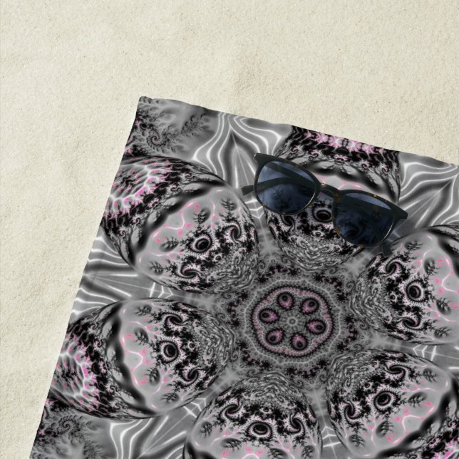 Toalha De Praia The Silver Fractal Garden (In Situ)