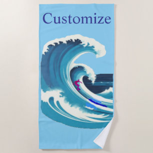 Toalha De Praia Thunder_Cove do Surfista de Ondas Grandes