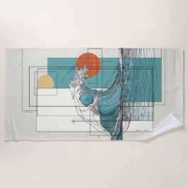 Toalha De Praia Tidal Balance Beach Towel