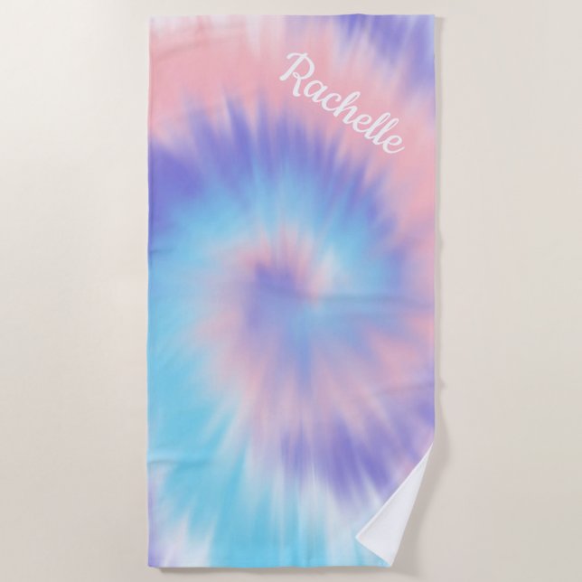 Toalha De Praia Tie Dye Beach Towel (Frente)