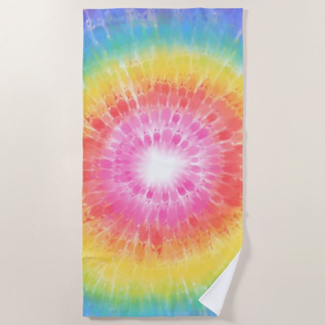 Toalha De Praia Tie Dye Beach Towel (Frente)