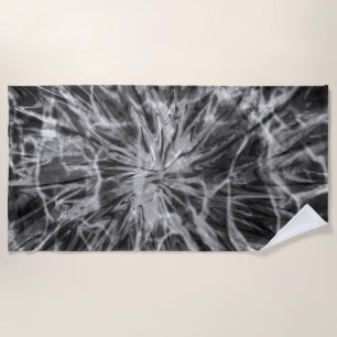 TOALHA DE PRAIA TIE DYE BLACK WHITE