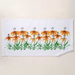 Toalha De Praia Tiger Lily Beach Towel