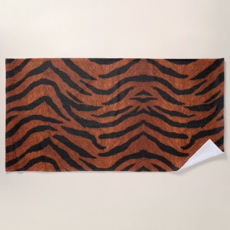 Toalha De Praia Tiger Stripe Wild Pattern