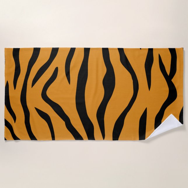 Toalha De Praia Tiger stripes pattern (Frente)