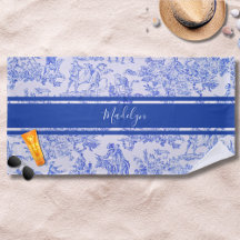 Toalete Francês Azul com Nome Personalizado