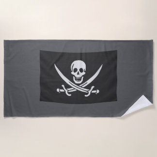 Toalha De Praia Toalla con la bandera pirata Jolly Rogers