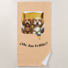 Toalha De Praia Toalla de Playa “Amiguitos Peludos”