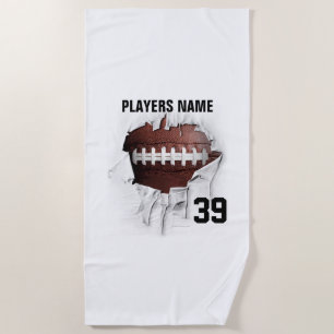 Toalha De Praia Torn Football Beach Towel