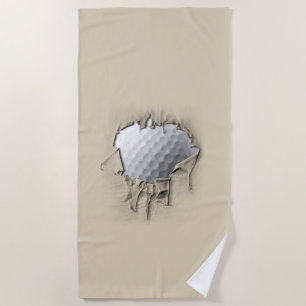 Toalha De Praia Torn Golf Ball