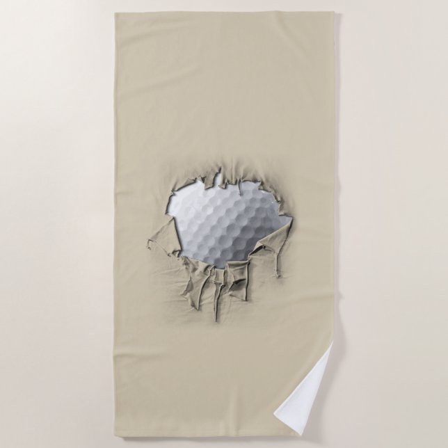 Toalha De Praia Torn Golf Ball (Frente)