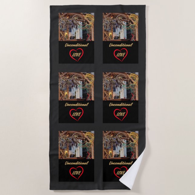 Toalha De Praia Torre de praia clássica (Frente)