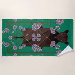 Toalha De Praia Torre de praia de Fox Jade