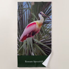 Toalha De Praia Torre de praia do Roseate Spoonbill