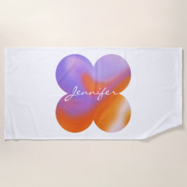 Toalha De Praia Torre de Praia Gradiente Colorida do arco-íris