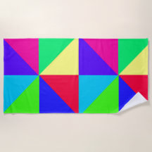 Torre de praia multicolorida