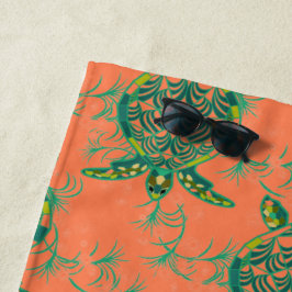 Toalha De Praia Torre-do-mar-roxa-rosa-praia